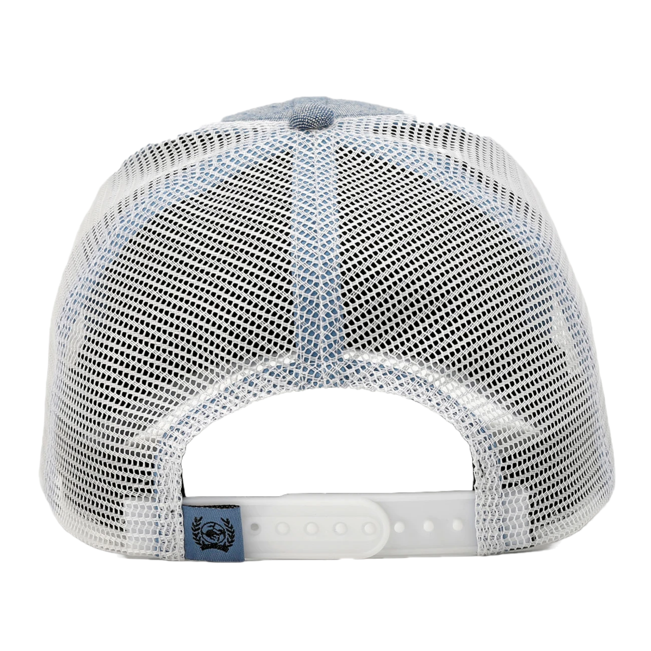 Cinch® Men's Logo Light Washed Blue & White Trucker Cap MCC0511008 4 Cinch® Men's Logo Light Washed Blue & White Trucker Cap MCC0511008 - Image 2