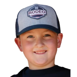Cinch® Youth Boy's Grey And Blue Rodeo Patch Trucker Cap MCC0606010