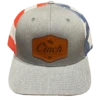 Cinch Men's Grey W/ Flag Mesh Leather Patch Trucker Cap MCC0800009 -RodeoGearShop Myproject 2023 05 18T082545.725
