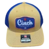 Cinch Men's Tan And Blue Snapback Patch Trucker Cap MCC0800006 -RodeoGearShop Myproject 2023 05 18T082812.275