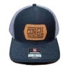 Cinch Men's Black & Grey Mesh Leather Patch Trucker Cap MCC0800011 -RodeoGearShop Myproject 2023 05 18T083228.416