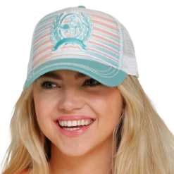 Cinch® Ladies Autumn Sunset Logo Blue Glass Trucker Cap MHC7874030
