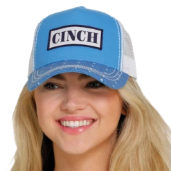 Cinch® Ladies Sky Blue Logo Patch Trucker Cap MHC7874029