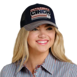 Cinch® Ladies Logo Navy Blue Mesh Trucker Hat MHC7874026
