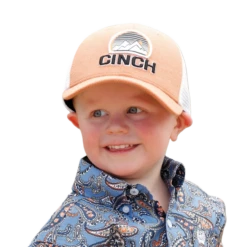 Cinch Children's Orange & White Logo Ball Cap MCC0509003