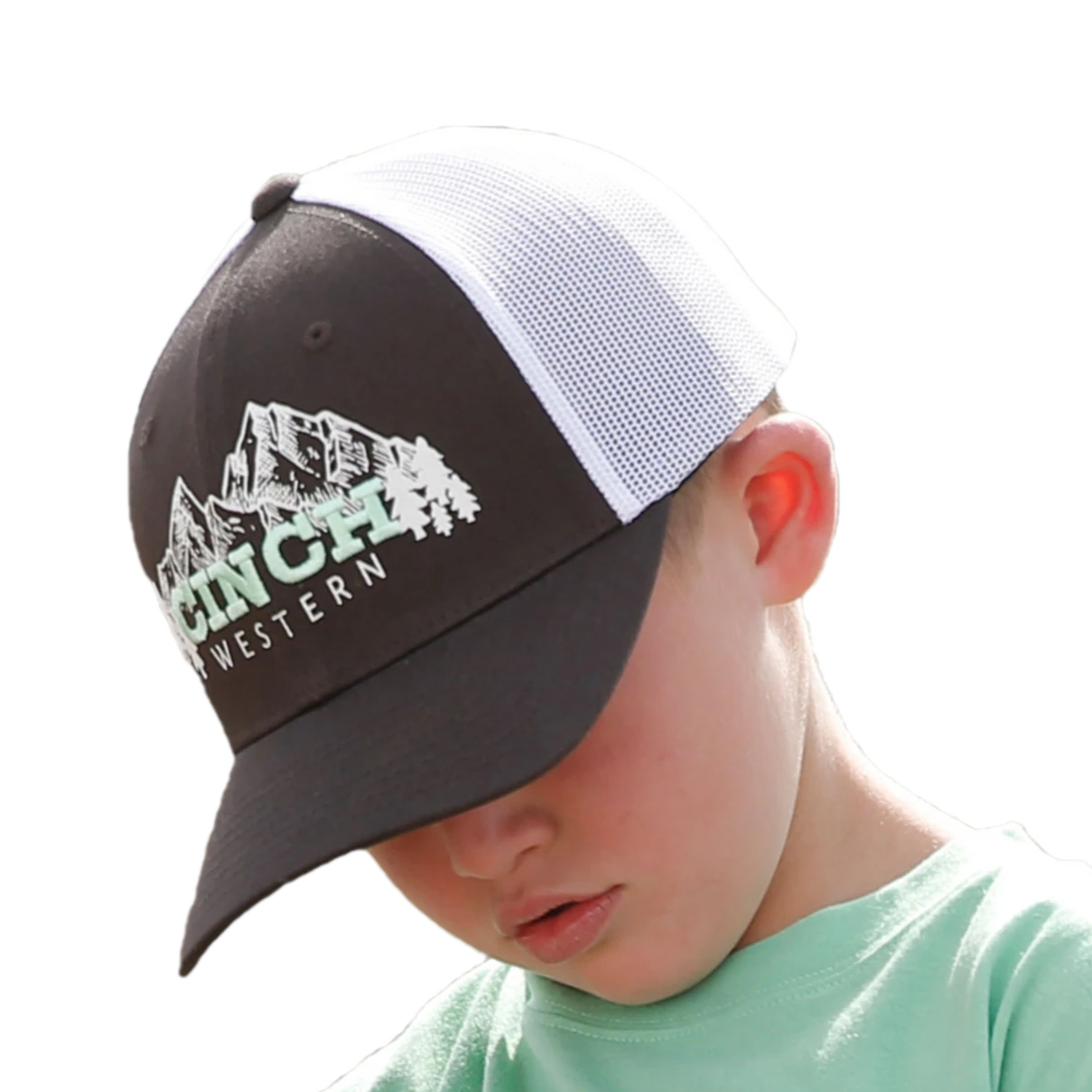 Cinch® Youth Boy's Brown Western Logo Graphic Trucker Cap MCC0606016 3 Cinch® Youth Boy's Brown Western Logo Graphic Trucker Cap MCC0606016