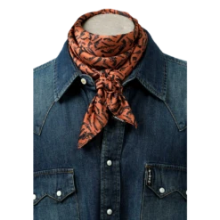Cinch® Men's Satin Brown Pistol Pattern Wild Rag MXX1998004