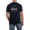 Cinch Men's Jersey Navy Short Sleeve T-Shirt MTT1690477 -RodeoGearShop cinchback