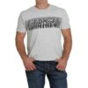 Cinch Men's Short Sleeve Jersey Heather Grey T-Shirt MTT1690456 -RodeoGearShop hhgh