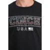 Cinch Men's Classic Logo Black T-Shirt MTT1690376 -RodeoGearShop mtt1690376 4 1843 detail