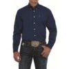 Cinch Men's Modern Fit Blue Button Down Shirt MTW1347021 -RodeoGearShop mtw1347021 1716 detail